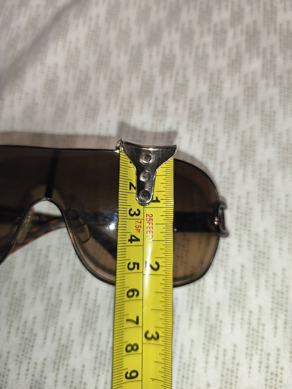Burberry Vintage Brown Shield Sunglasses for Men - Gradient Brown Lenses - Picture 8 of 12